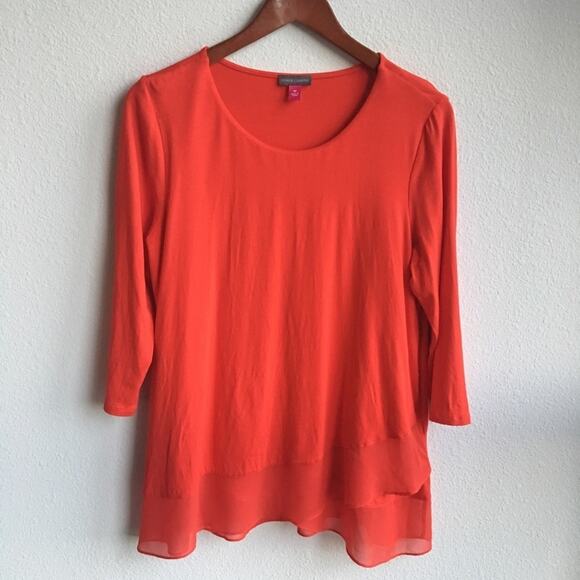 Vince Camuto 3/4 Sleeve Blouse Medium - Picture 1 of 4